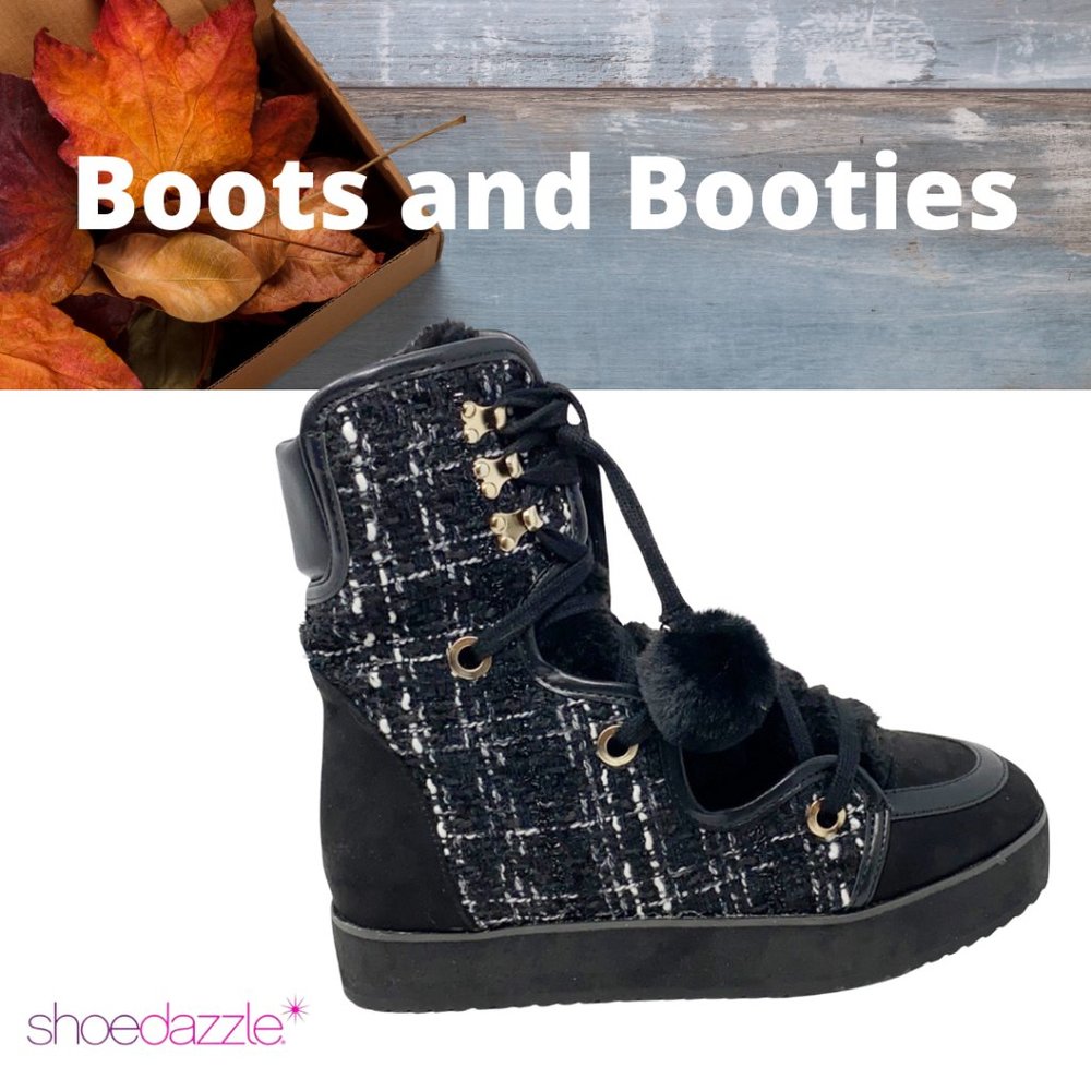 NWOT Shoe Dazzle Lashawnda Low Platform Bootie
